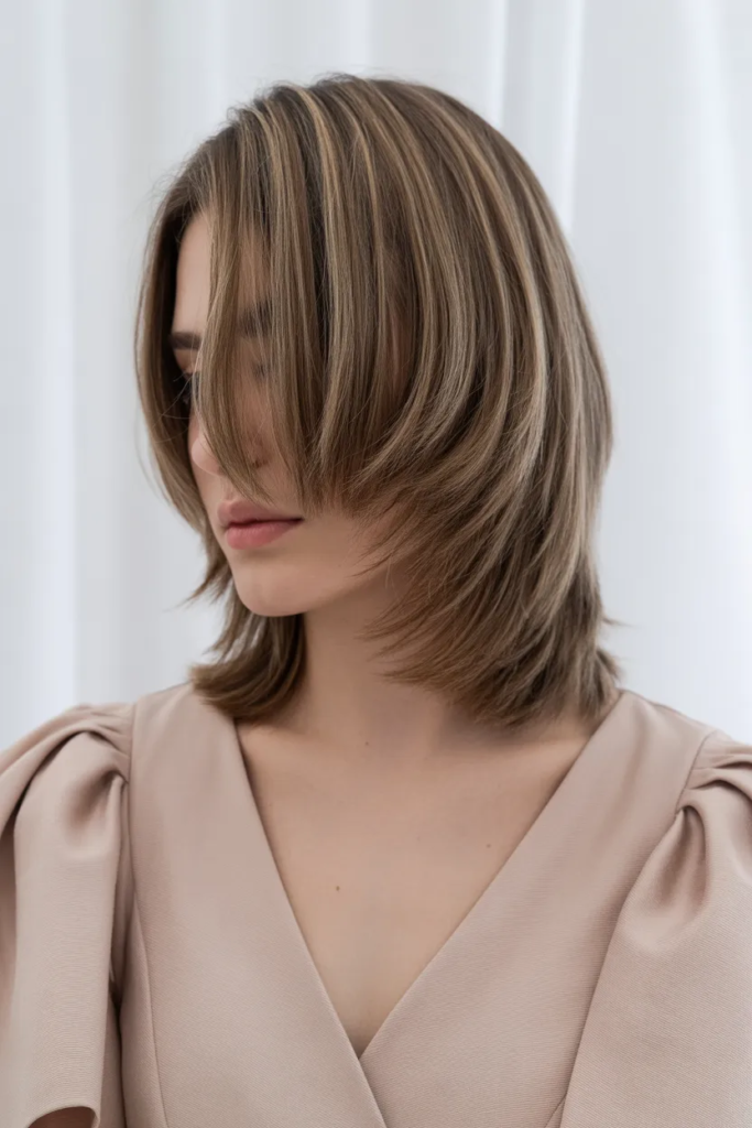 Layered Cut with Side Part