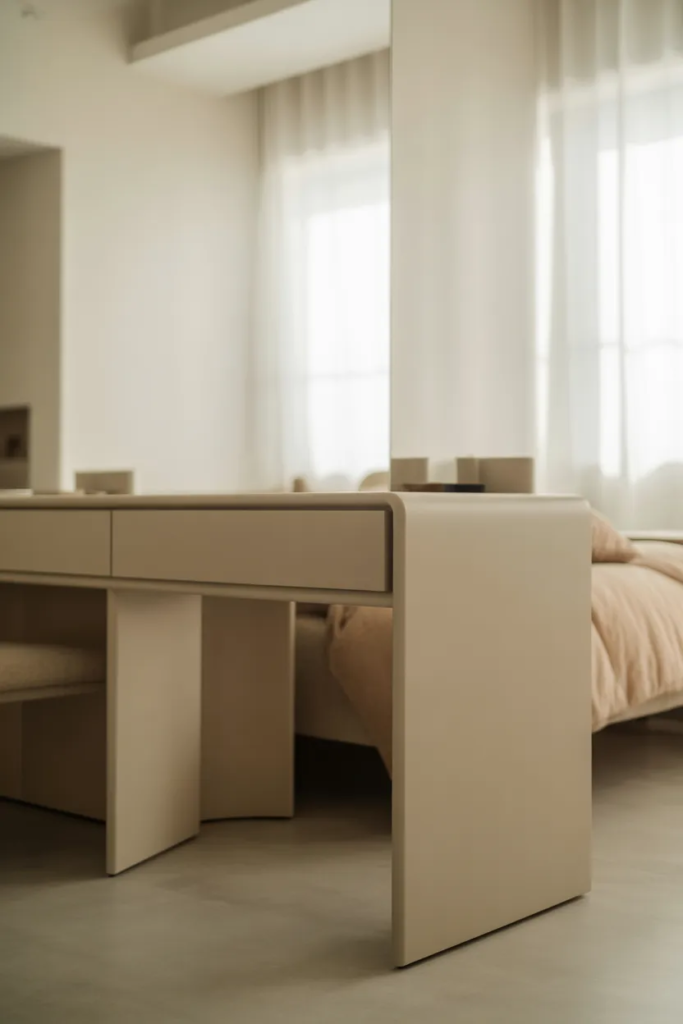 Minimalist White Dressing Table - Dressing Table Ideas