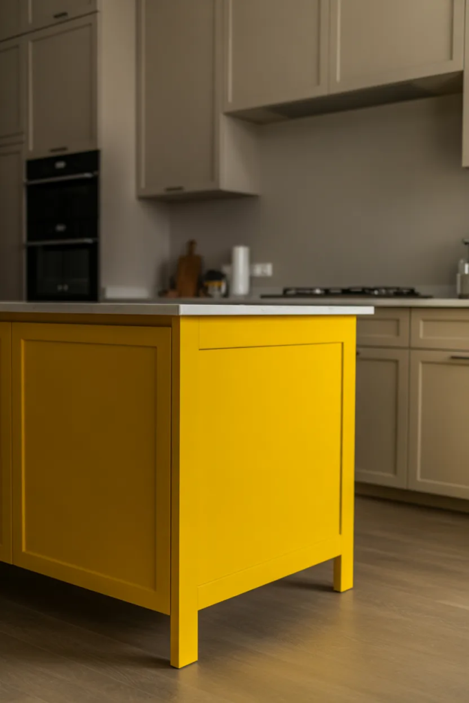 Yellow Kitchen Islands