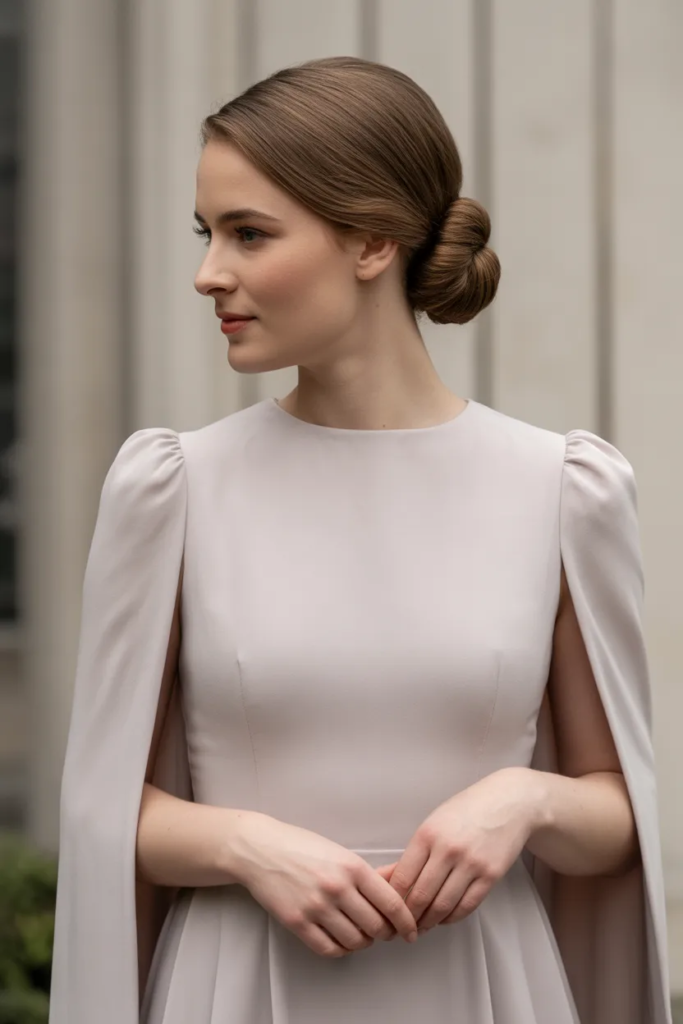 Classic Low Chignon - Wedding Updo Hairstyles for Brides
