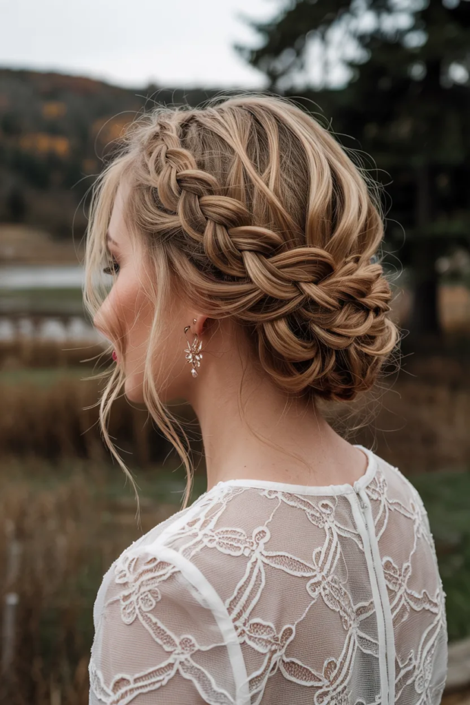 Braided Crown Updo