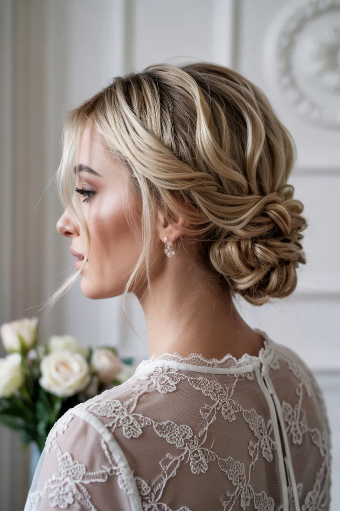 Low Bun with Face-Framing Pieces