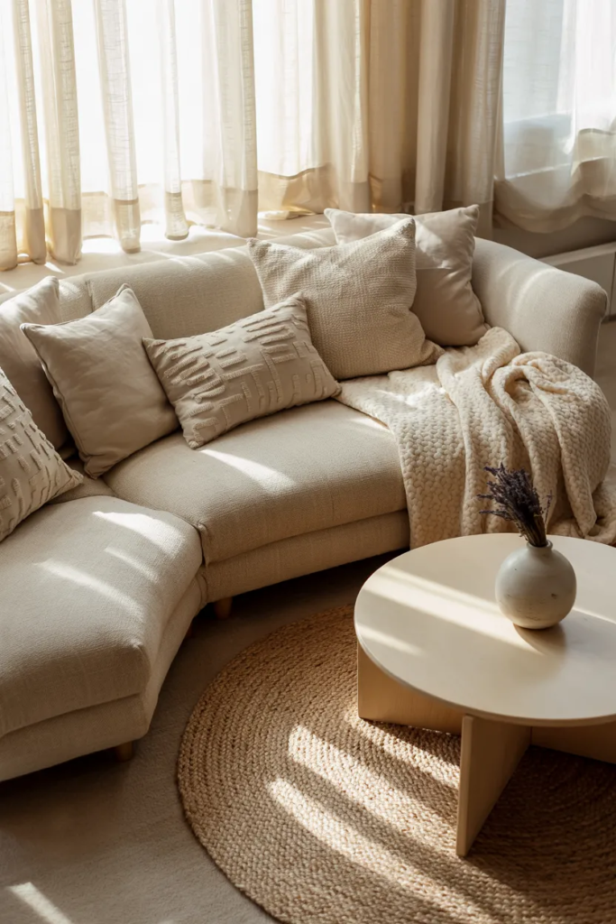 Cozy Neutral Color Palette - Living Room Ideas