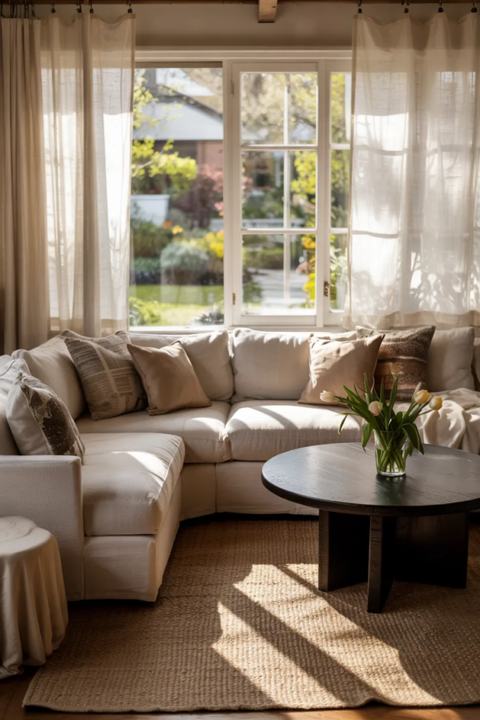 Natural Light Emphasis - Living Room Ideas