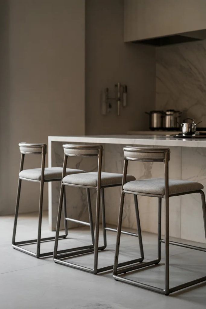 Modern Metal Stools - Kitchen Stool Ideas