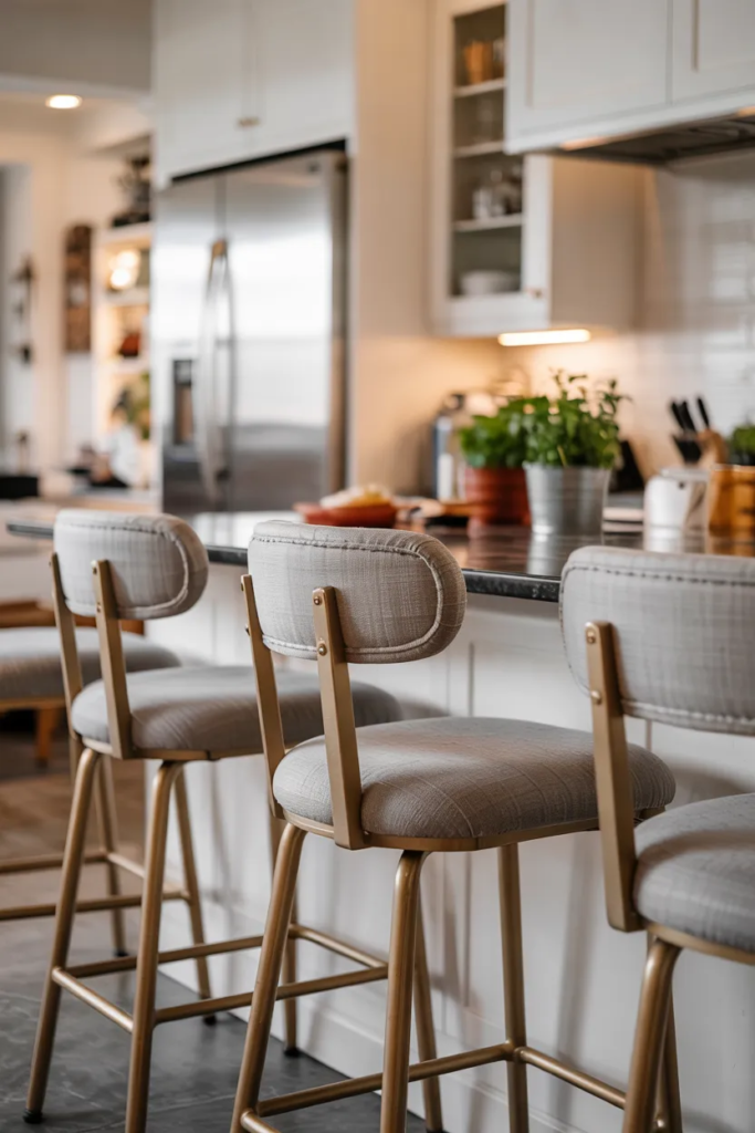 Kitchen Stools with Backs