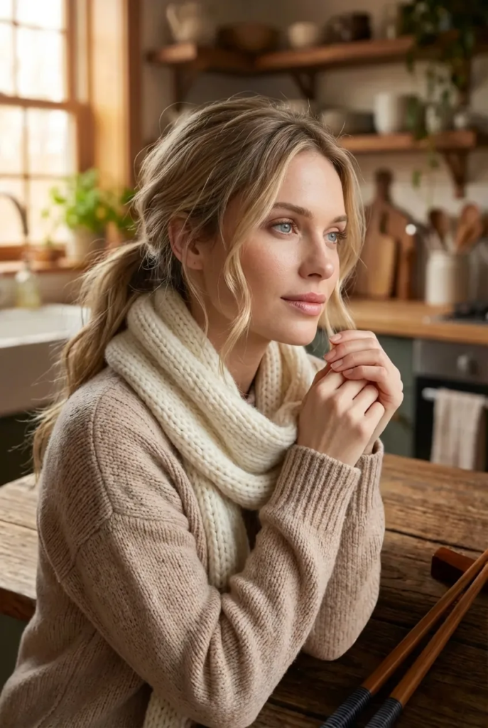 Low Ponytail with Face-Framing Pieces