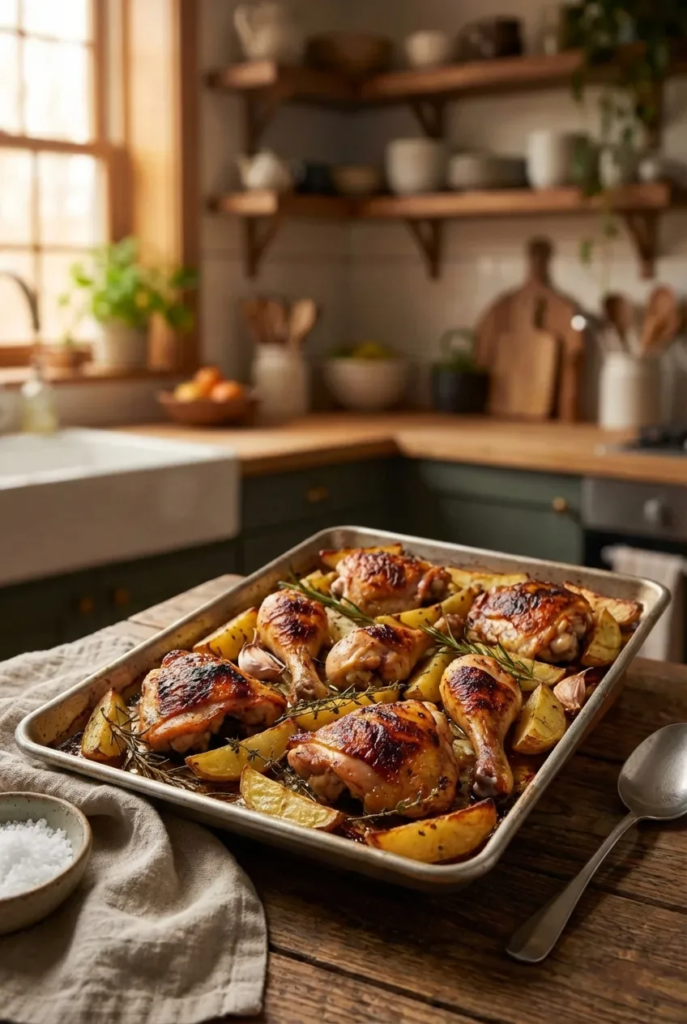 Chicken and Potato Sheet Pan Dinner