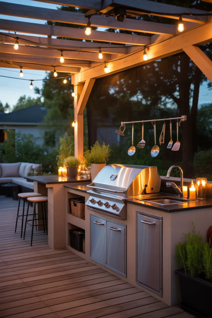 Compact Outdoor Kitchen for Small Spaces