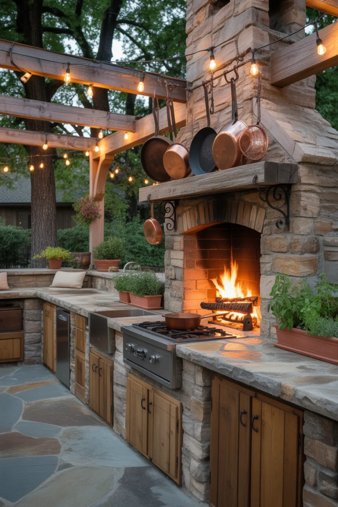 Rustic Outdoor Kitchen Design