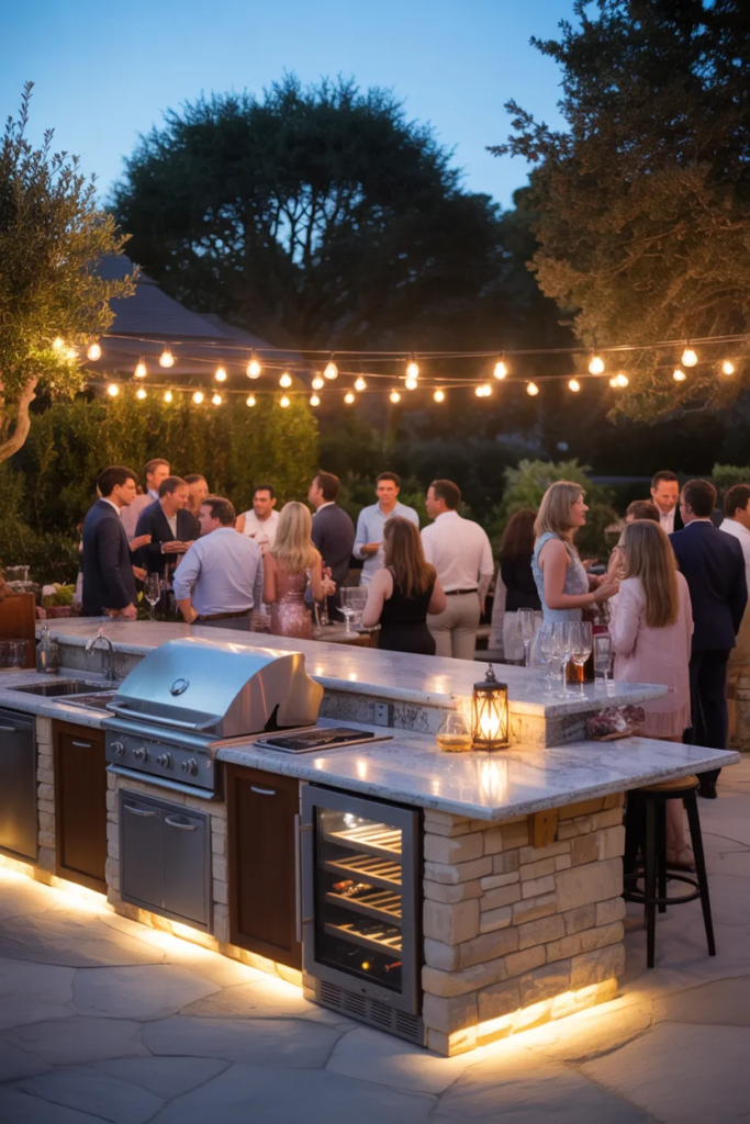 Outdoor Kitchen Designed for Entertaining