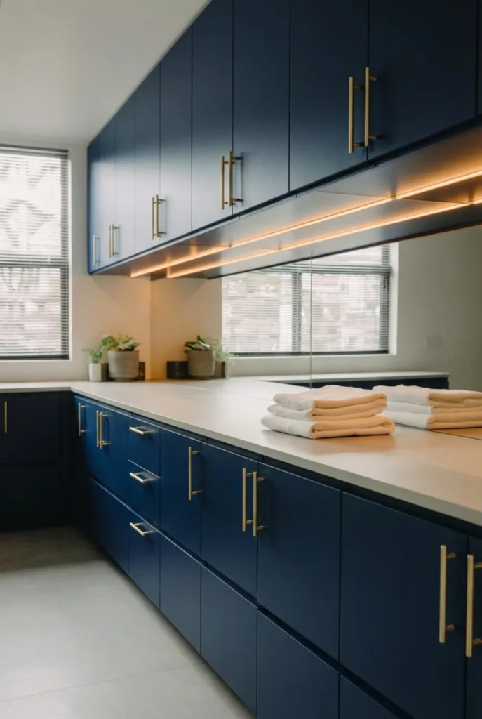 Navy Blue Cabinets