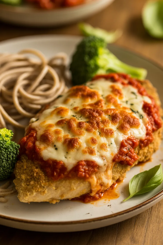 Baked Chicken Parmesan (Lightened)