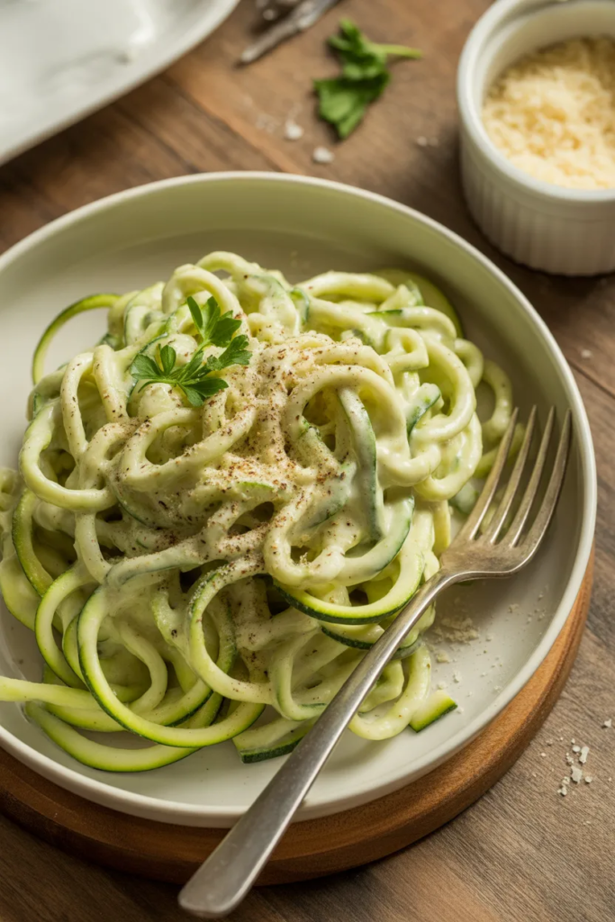 Zucchini Noodle Alfredo
