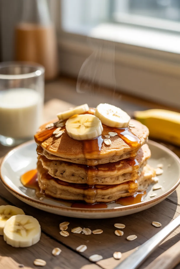 Banana Oat Pancakes