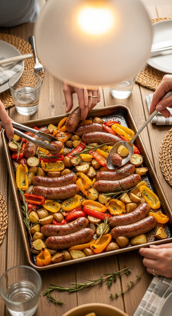 Sheet Pan Sausage and Roasted Vegetables