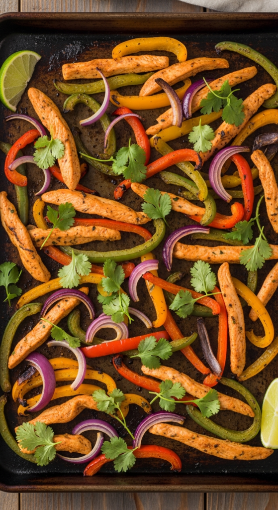 Sheet Pan Chicken Fajitas