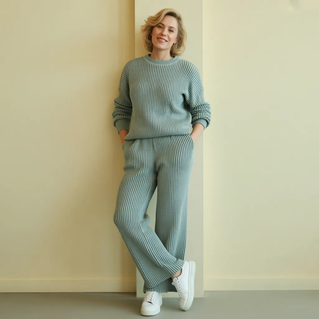 Knit Set with Sneakers