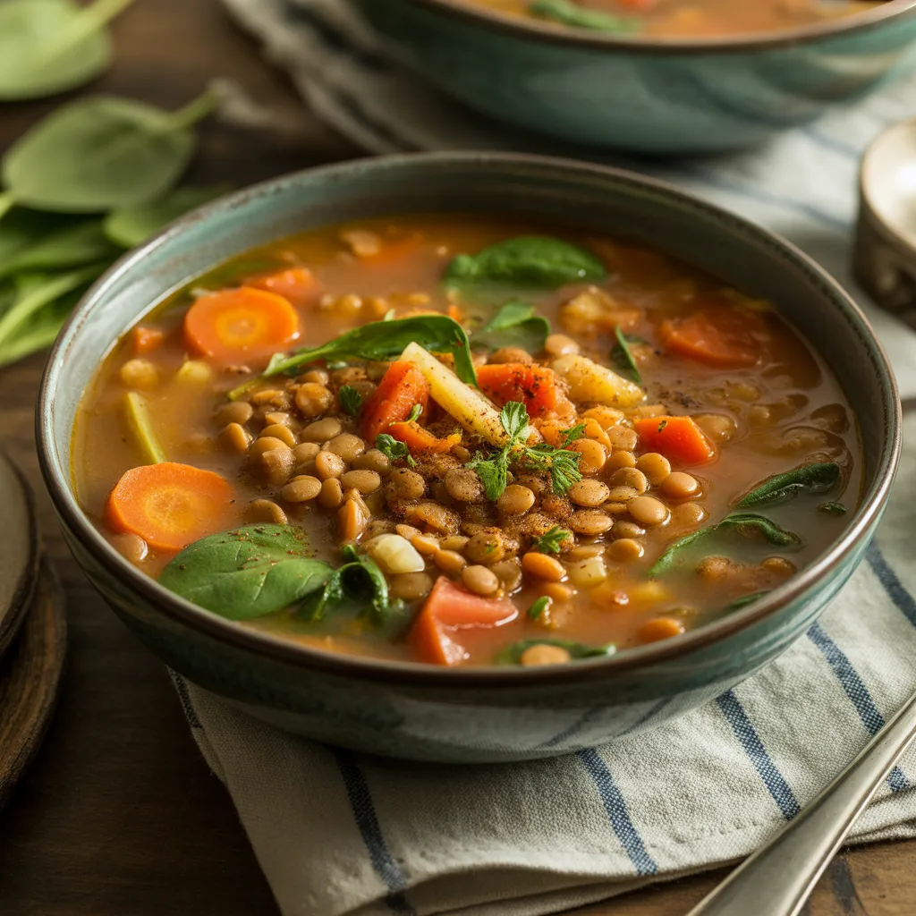 Spiced Lentil and Vegetable Soup