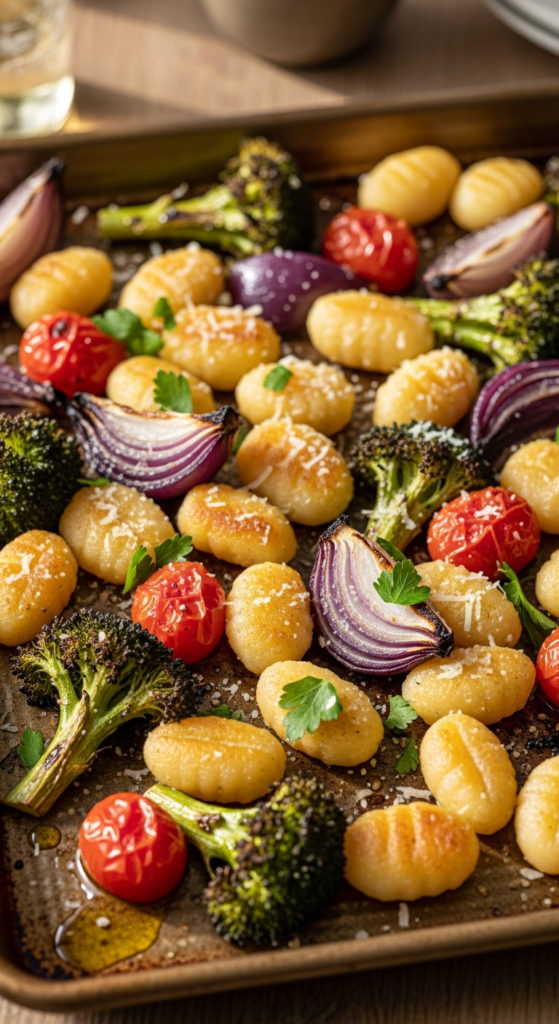 Sheet Pan Roasted Gnocchi and Vegetables