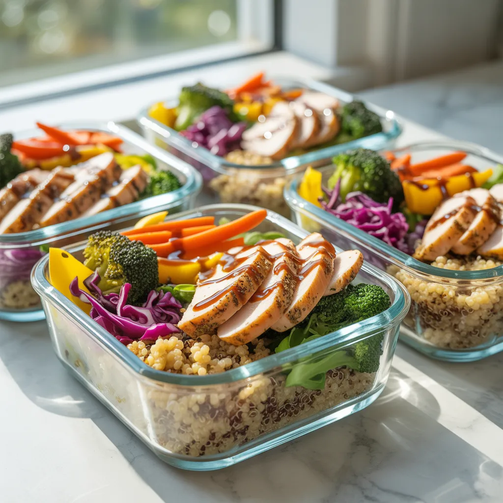 Turkey and Quinoa Power Bowls - Low Calorie Meal Prep Ideas