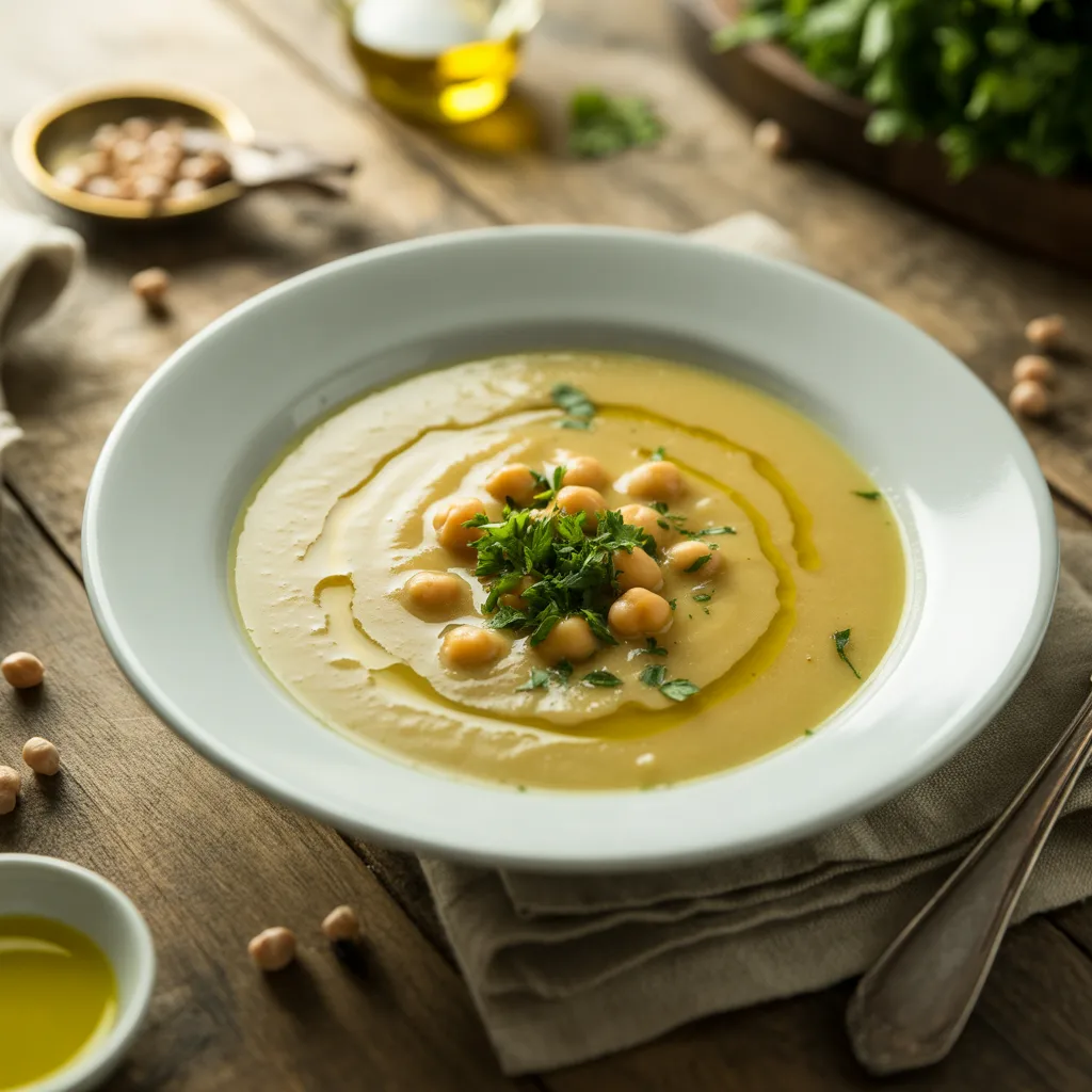 Mediterranean Chickpea Lemon Soup