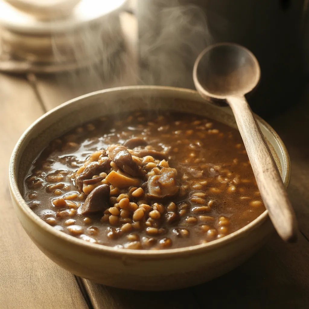 Mushroom Barley Earthy Stew
