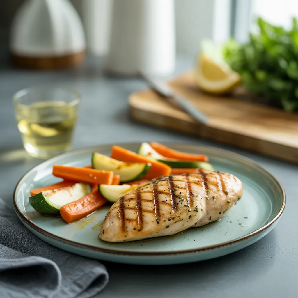 Grilled Chicken with Roasted Vegetables