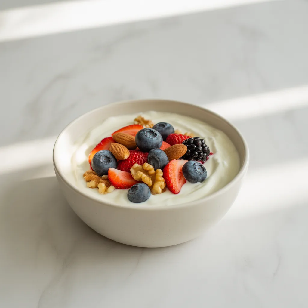 Greek Yogurt with Nuts and Berries