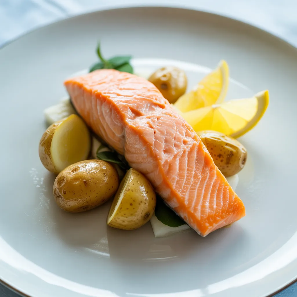 Lemon Herb Salmon and Potatoes