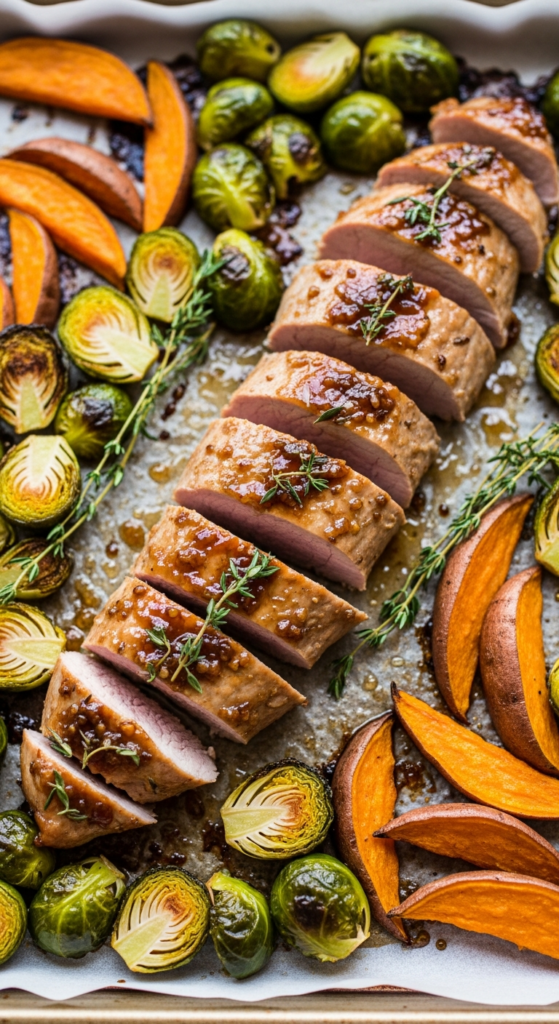 Sheet Pan Maple Dijon Pork