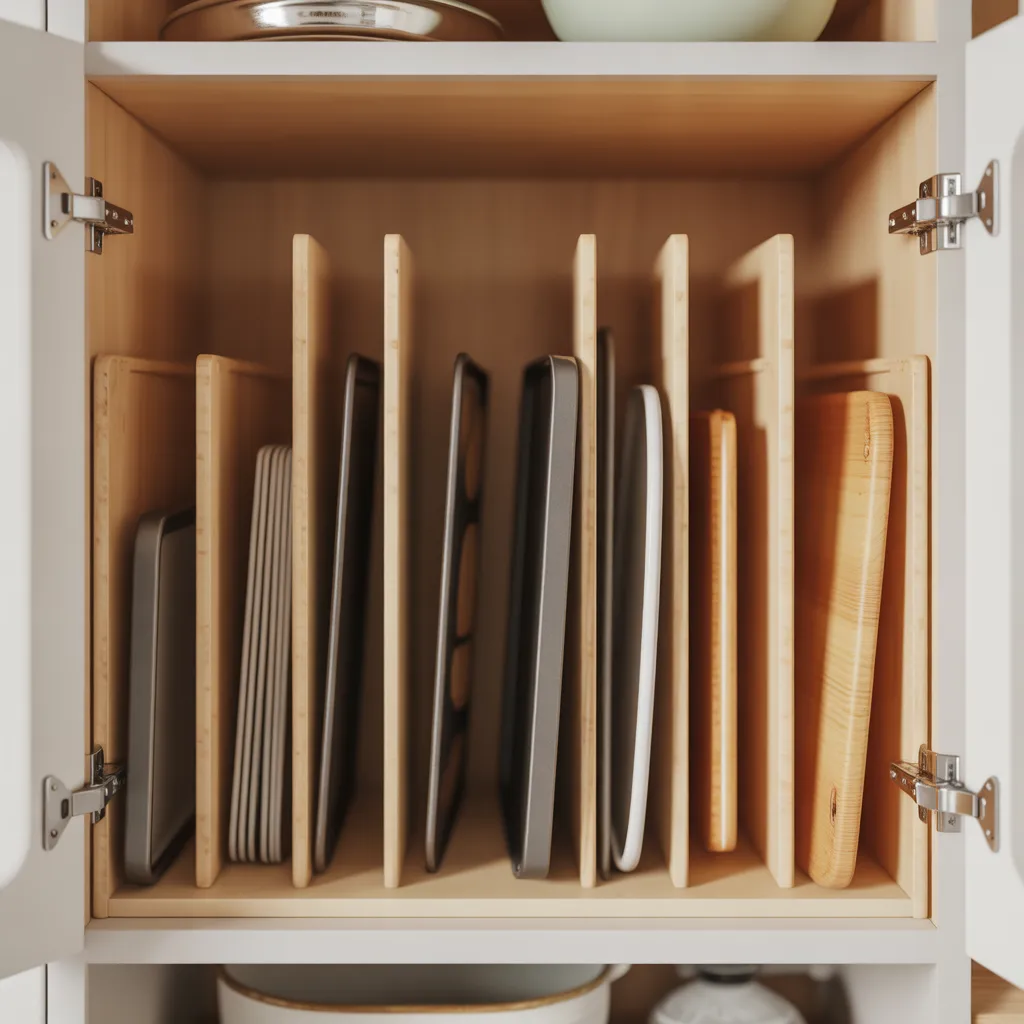 Vertical Dividers for Baking Sheets and Trays