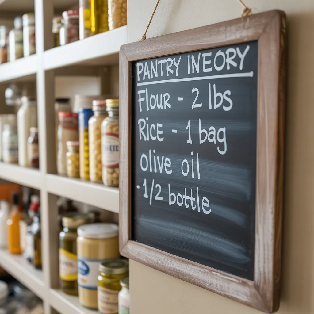 Inventory List or Pantry Board - Kitchen Pantry Ideas