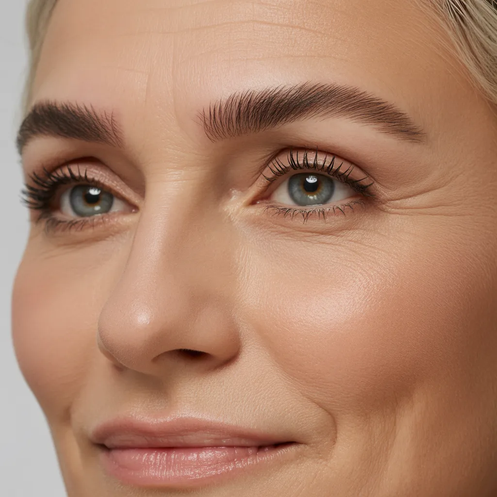 Feathered Brows and Defined Lashes