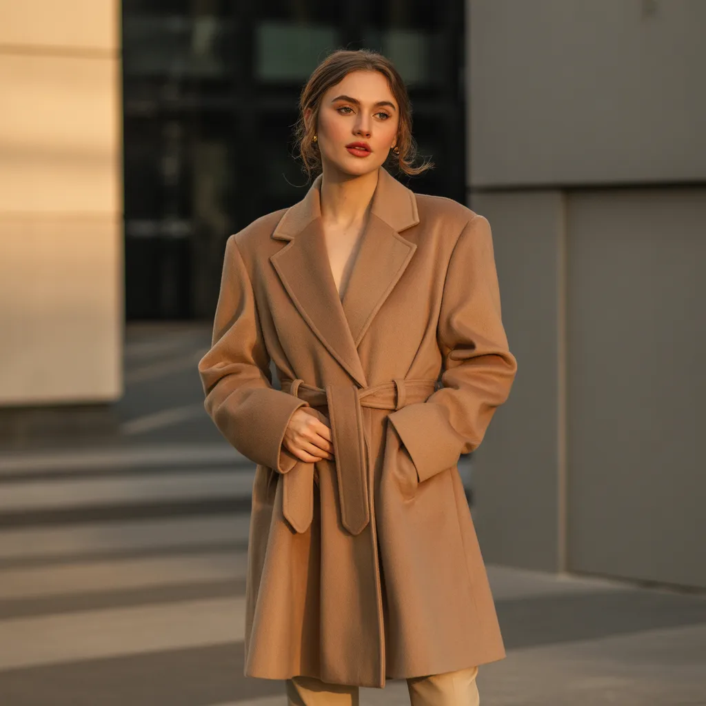 Camel Coat Statement Look