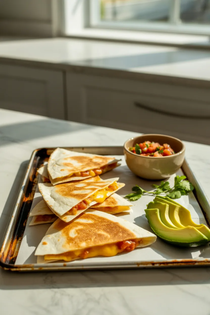 Sheet Pan Breakfast Quesadillas