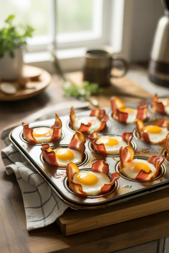 Sheet Pan Bacon and Egg Cups