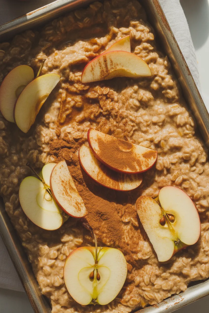 Sheet Pan Apple Cinnamon Oats
