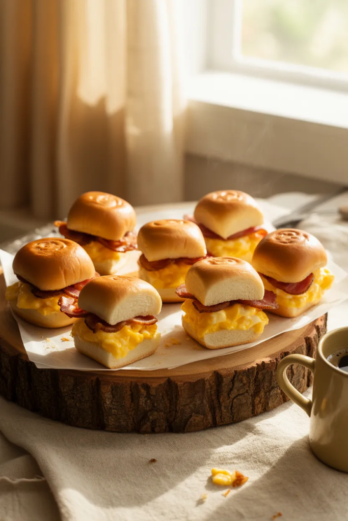 Sheet Pan Breakfast Sandwich Sliders