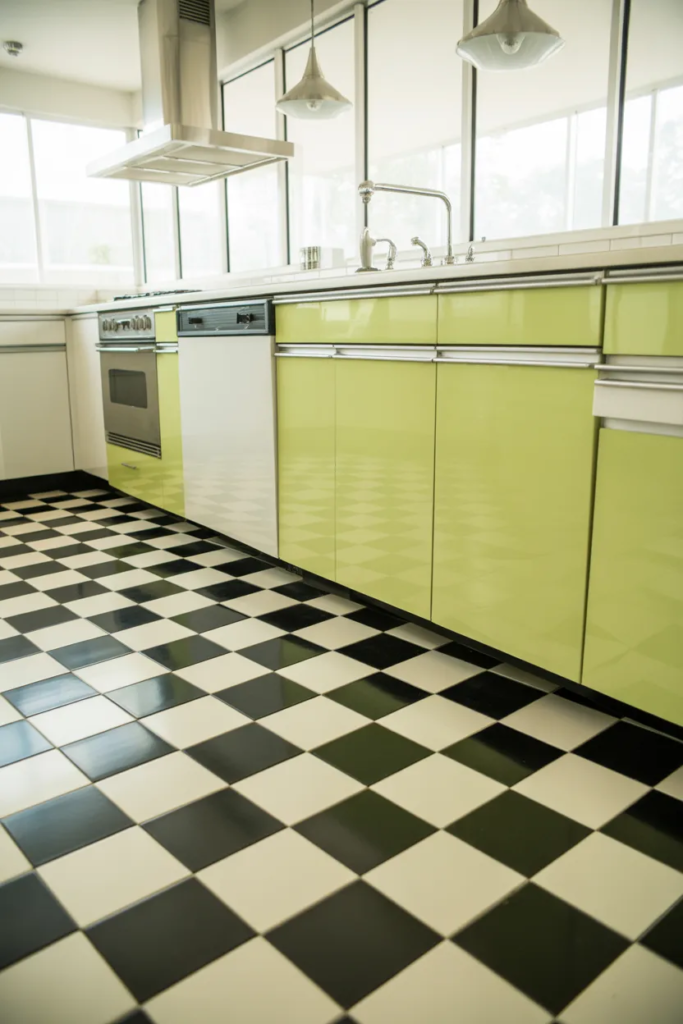 Checkerboard Tile Flooring