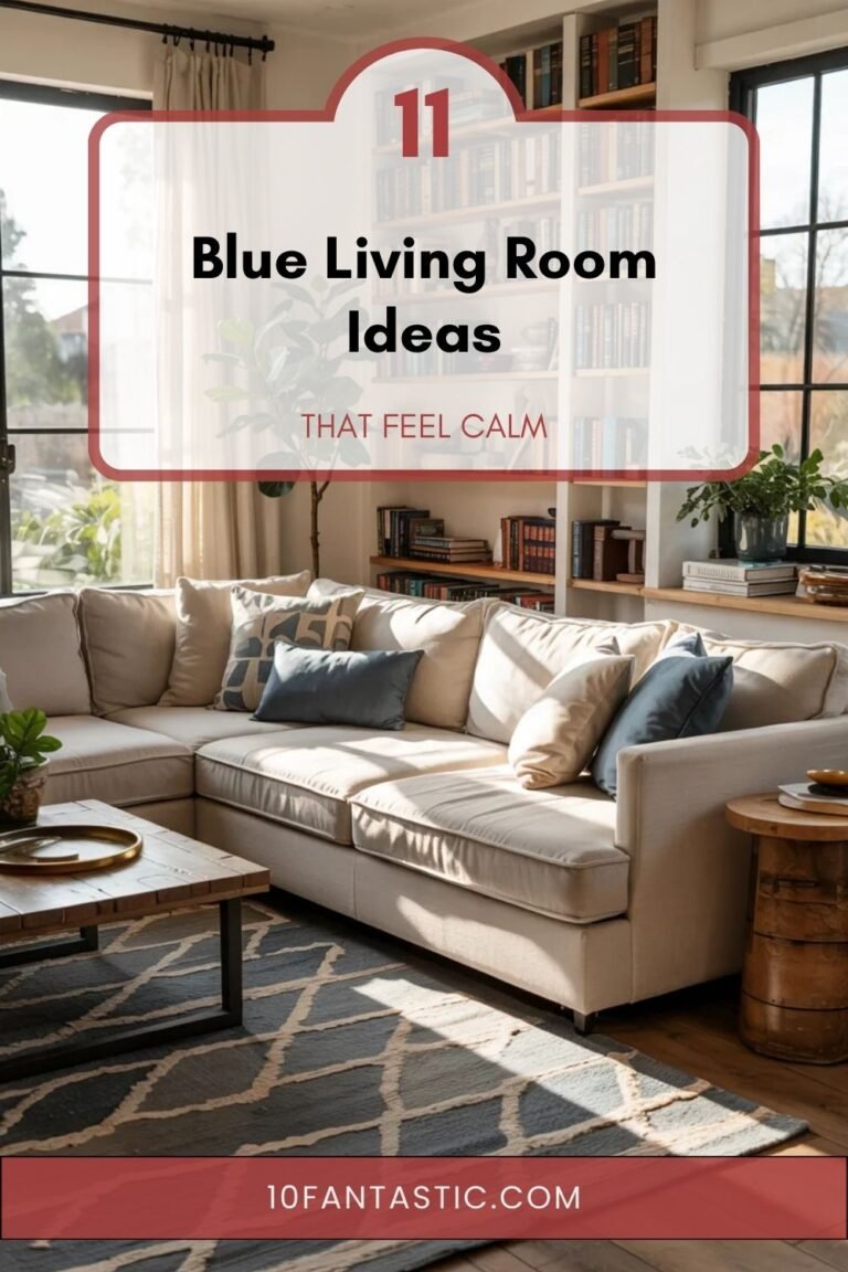 11 Blue Living Room Ideas that Feel Calm