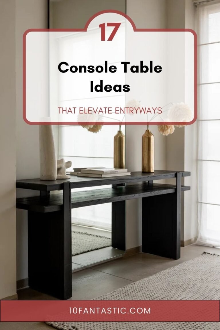 17 Console Table Ideas that Elevate Entryways