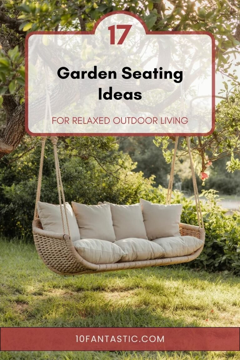 17 Garden Seating Ideas for Relaxed Outdoor Living