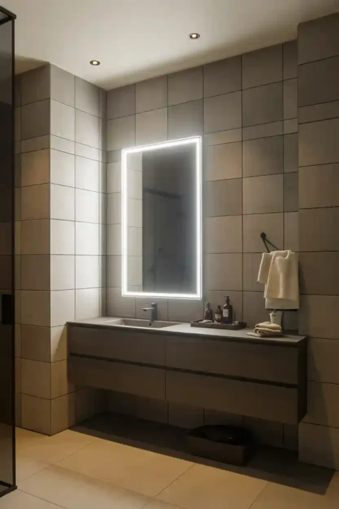 Backlit LED Mirror for Modern Glow