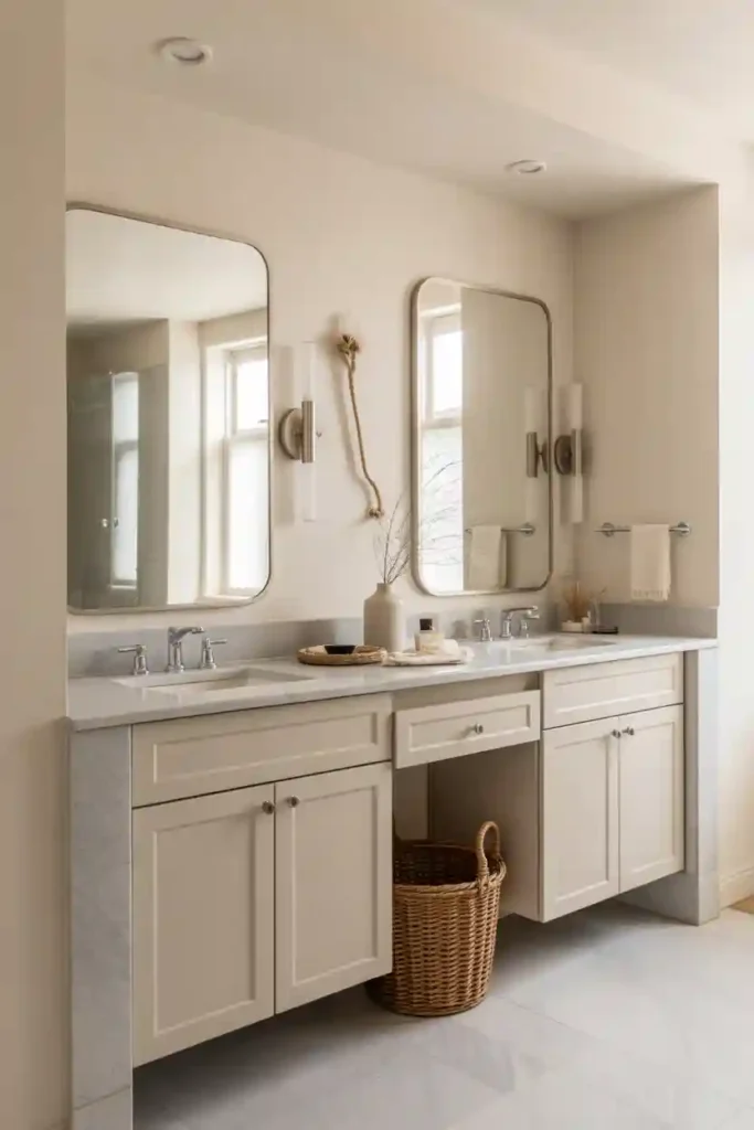 Double Mirrors for Double Vanities