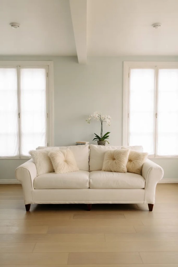 Soft Sky Blue Walls for a Light Feel - Blue Living Room Ideas