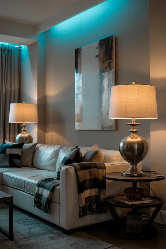 Blue Lighting Accents