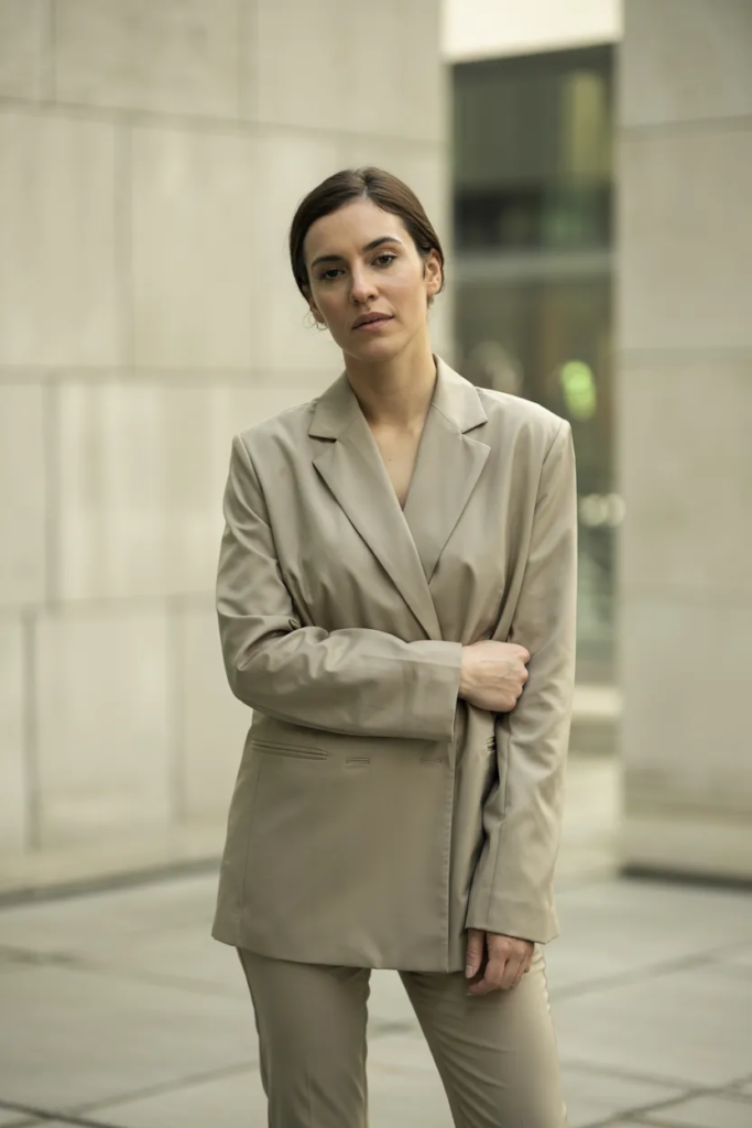 Oversized Blazer with Slim Pants