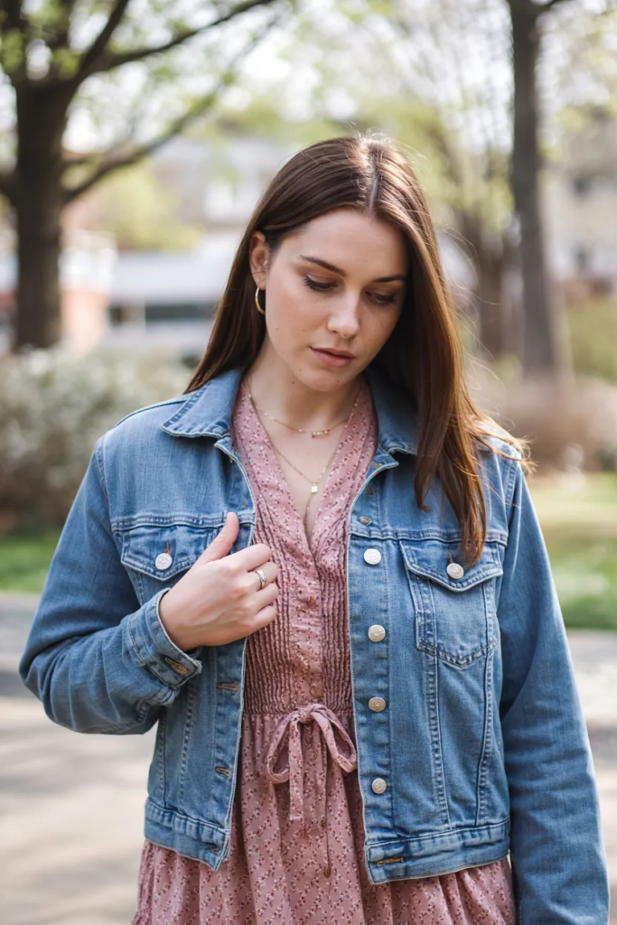 Denim Jackets with Dresses