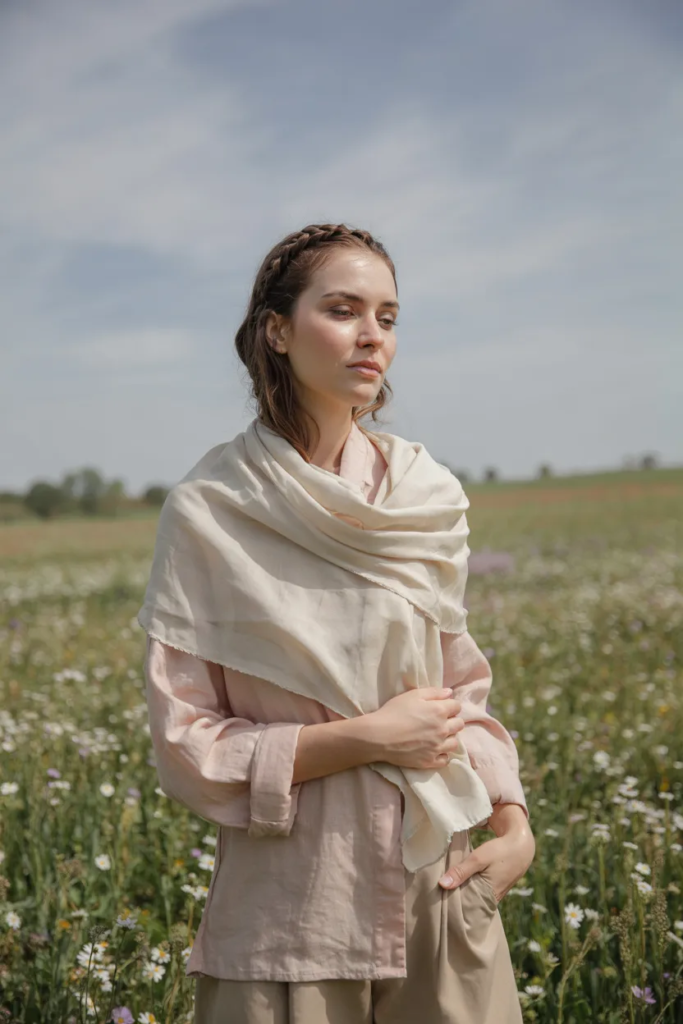 Layered Scarves with Light Jackets